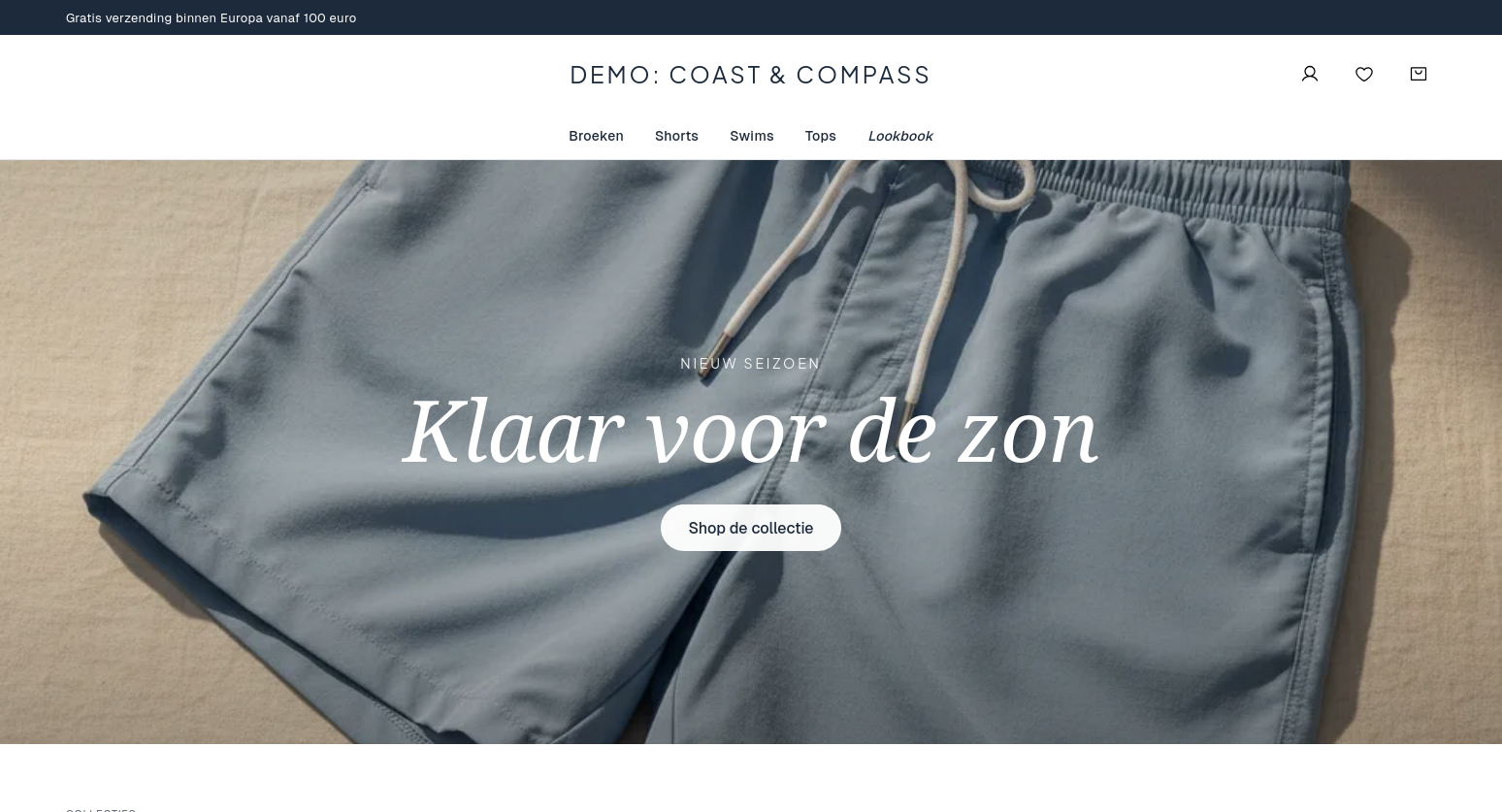 Coast & Compass demo storefront -- fashion.validsubscribers.com -- running on MailOdds